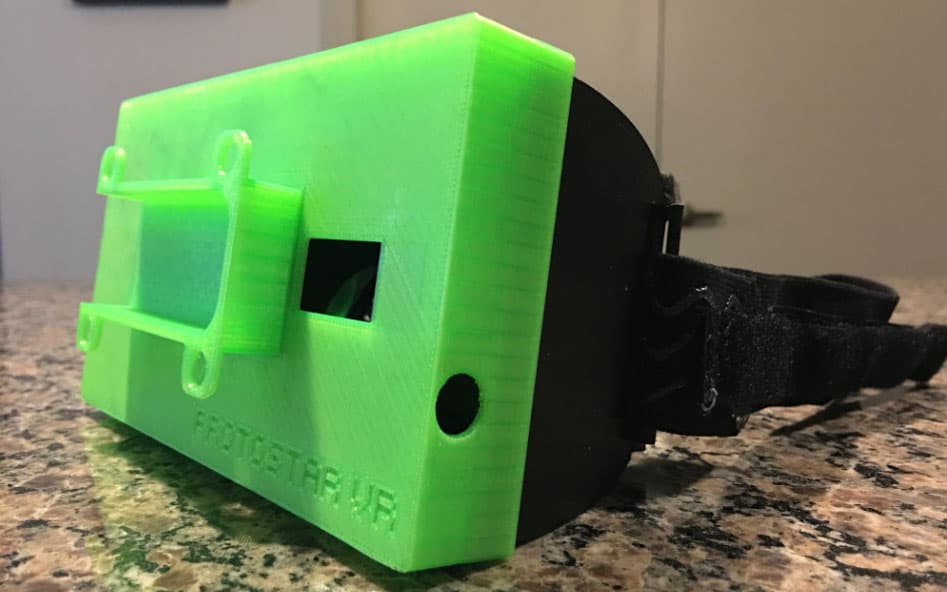 ProtostarVR headset prototype view 1