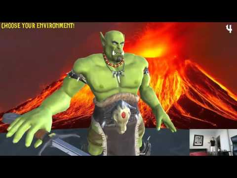 Orc Yourself Kinect installation video